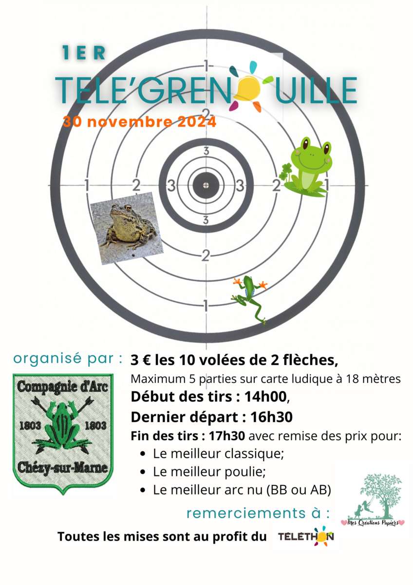 Telethon Telé’grenouille 30 novembre 2024